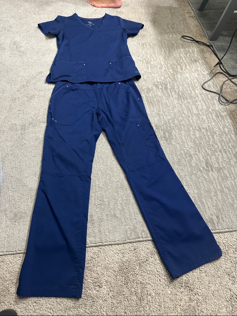 Healing Hands Navy Blue scrub set